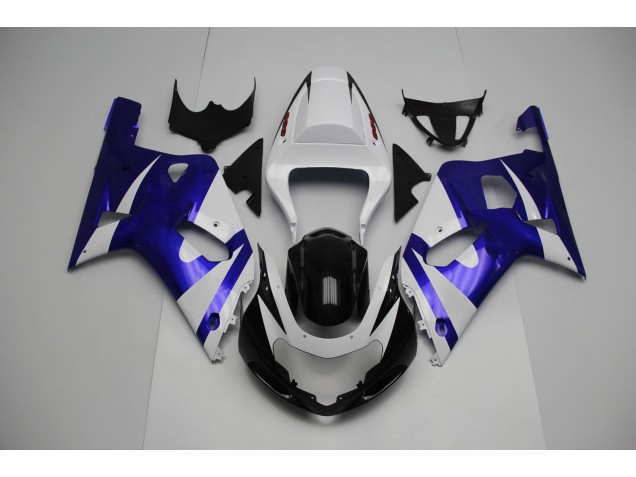 Weiß & Blau 2001-2003 GSXR 600-750 Motorrad Verkleidungen