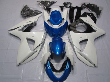 Weiß & Blau 2009-2016 GSXR 1000 Motorrad Verkleidungen