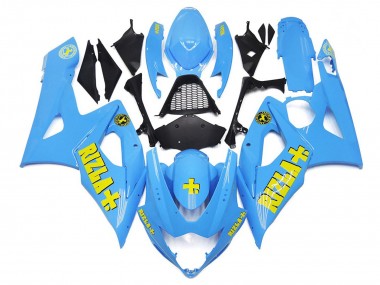 Weiß Blau Mit Gelb Rizla 2005-2006 GSXR 1000 Motorrad Verkleidungen