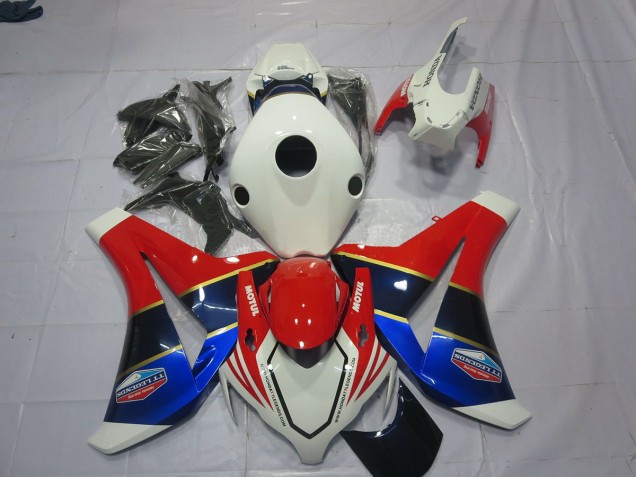 Weiß Blau & Rot 2008-2011 CBR1000RR Motorrad Verkleidungen