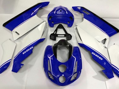 Weiß Blau & Schwarz 2003-2004 Ducati 749 999 Motorrad Verkleidungen