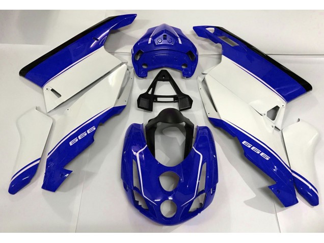 Weiß Blau & Schwarz 2003-2004 Ducati 749 999 Motorrad Verkleidungen