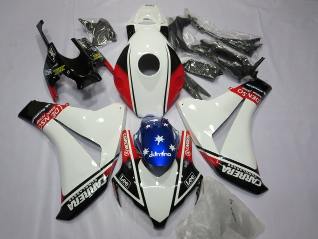 Weiß Carrera 2008-2011 CBR1000RR Motorrad Verkleidungen