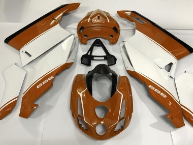Weiß Orange & Schwarz 2003-2004 Ducati 749 999 Motorrad Verkleidungen