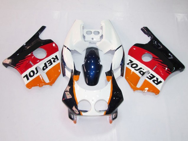 Weiß Repsol 1990-1998 CBR250RR Motorrad Verkleidungen