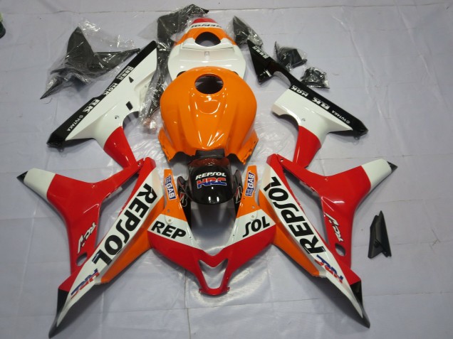 Weiß Repsol 2007-2008 CBR600RR Motorrad Verkleidungen Weiß Repsol 2007-2008 CBR600RR Motorrad Verkleidungen