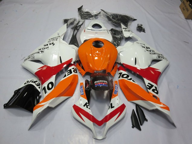 Weiß Repsol 2009-2012 CBR600RR Motorrad Verkleidungen