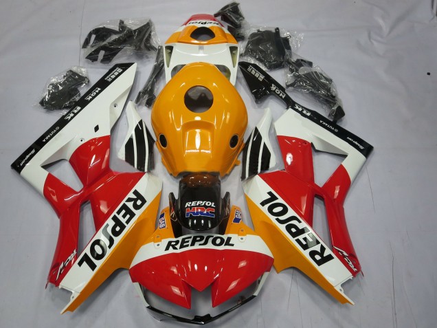 Weiß Repsol 2013-2023 CBR600RR Motorrad Verkleidungen