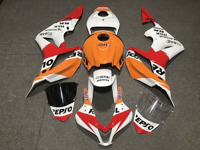 Weiß Repsol Stil 2007-2008 CBR600RR Motorrad Verkleidungen