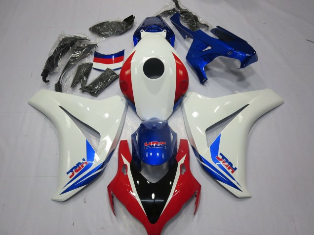 Weiß Rot & Blau 2008-2011 CBR1000RR Motorrad Verkleidungen