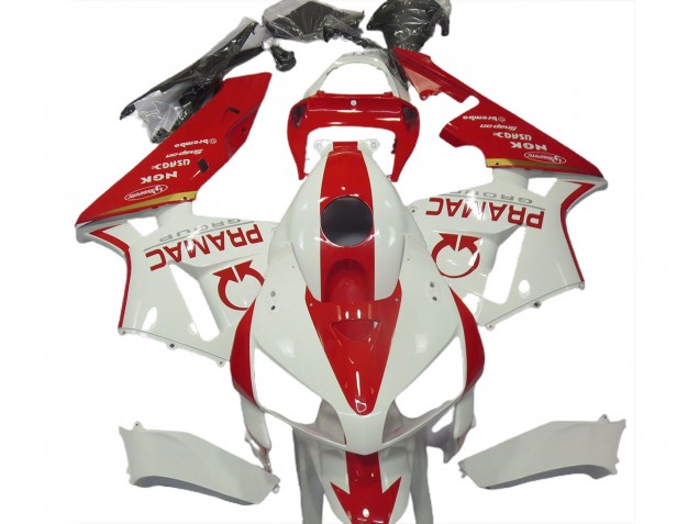 Weiß & Rot Individuell 2005-2006 CBR600RR Motorrad Verkleidungen