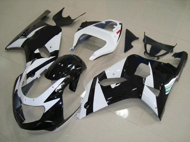 Weiß & Schwarz 2001-2003 GSXR 600-750 Motorrad Verkleidungen