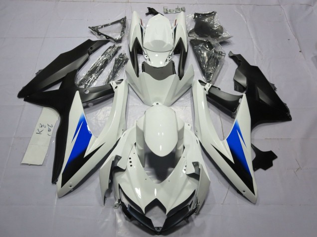 Weiß & Schwarz 2008-2010 GSXR 600-750 Motorrad Verkleidungen