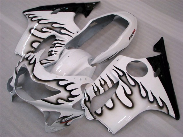 Weiß & Schwarz Flamme 1999-2000 CBR600 F4 Motorrad Verkleidungen