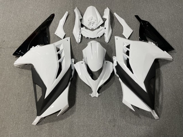 Weiß & Schwarz Glänzend 2013-2018 Ninja 300 Motorrad Verkleidungen