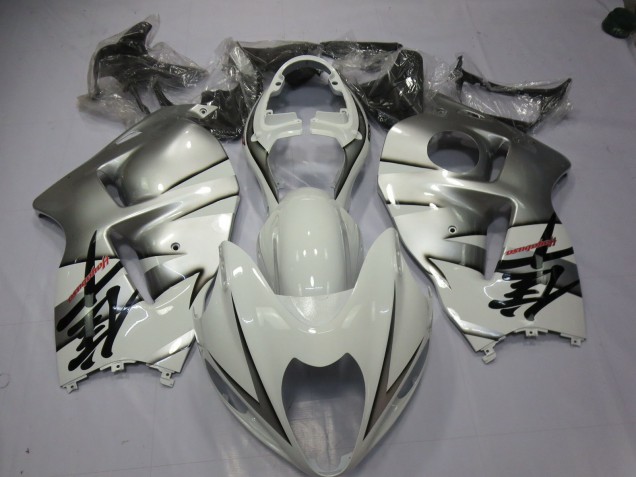 Weiß & Silber 1997-2007 GSXR 1300 Motorrad Verkleidungen