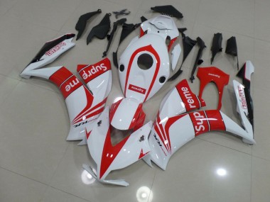 Weiß Supreme 2012-2016 CBR1000RR Motorrad Verkleidungen