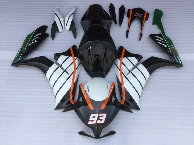 93 Baracuda Weiß & Schwarz 2012-2016 CBR1000RR Motorrad Verkleidungen