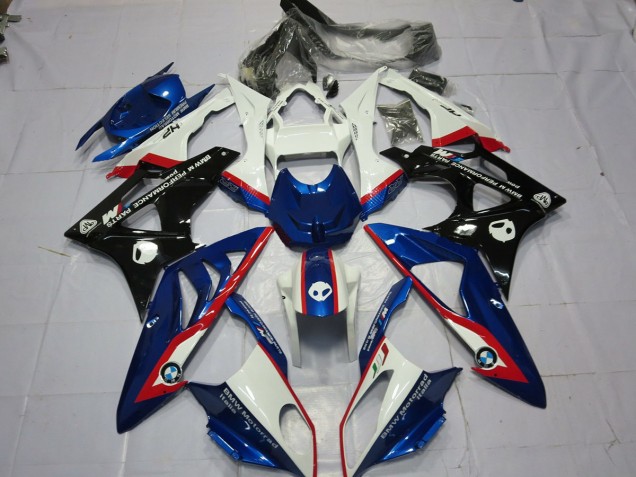 Alien Blau & Weiß 2009-2014 S1000RR Motorrad Verkleidungen