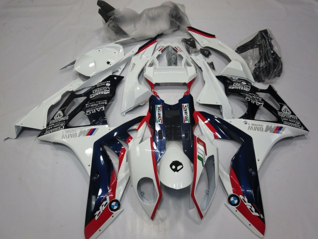 Alien Blau & Weiß 2009-2014 S1000RR Motorrad Verkleidungen