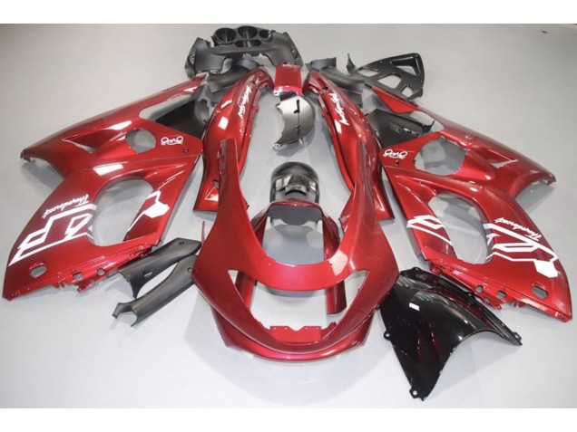 Aufkleber In Glänzendem Rot & Weiß 1998-2007 YZF600 Motorrad Verkleidungen