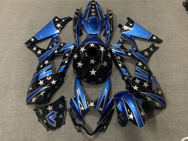 Benutzerdefinierter Perlenstern-Stil 2007-2008 GSXR 1000 Motorrad Verkleidungen