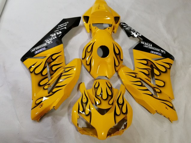 Benutzerdefiniertes Gelb Flame 2012-2016 CBR1000RR Motorrad Verkleidungen