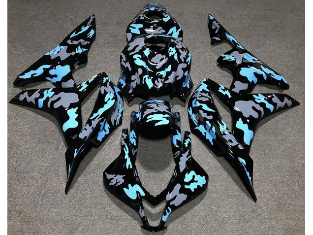 Benutzerdefiniertes Tarnung Blau 2007-2008 CBR600RR Motorrad Verkleidungen