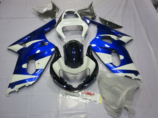 Blau & Weiß 2001-2003 GSXR 600-750 Motorrad Verkleidungen
