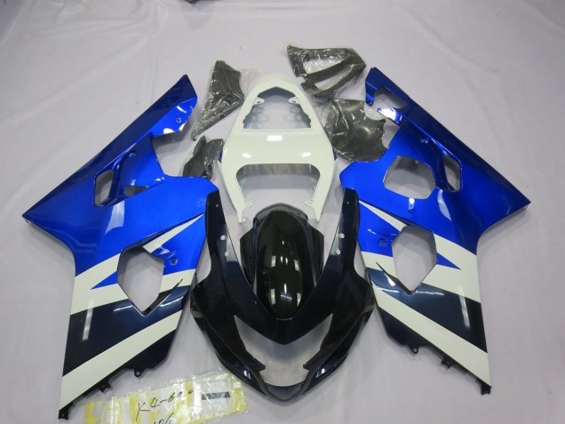 Blauweiß 2004-2005 GSXR 600-750 Motorrad Verkleidungen Blauweiß 2004-2005 GSXR 600-750 Motorrad Verkleidungen
