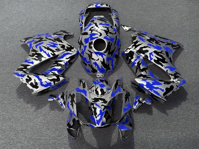 Blau Camo 2002-2012 VFR800 Motorrad Verkleidungen
