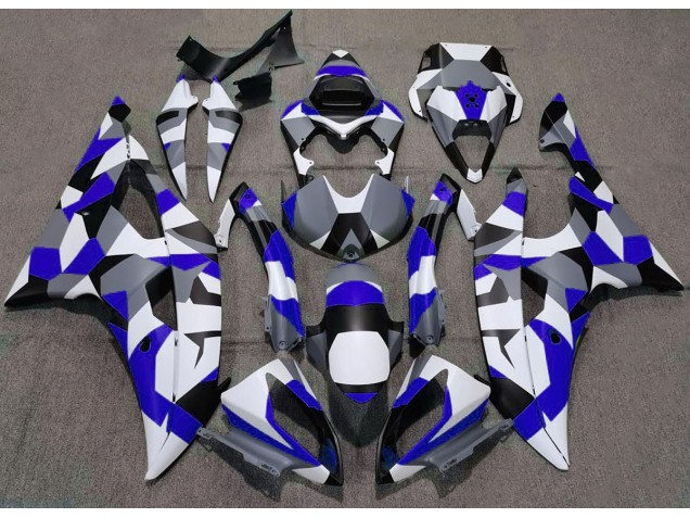 Blau Camo Uni 2008-2016 R6 Motorrad Verkleidungen