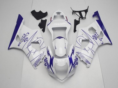 Blau & Weiß Corona 2003-2004 GSXR 1000 Motorrad Verkleidungen