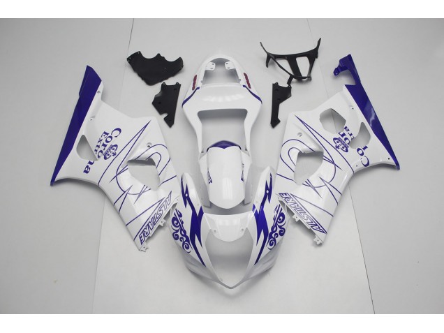 Blau & Weiß Corona 2003-2004 GSXR 1000 Motorrad Verkleidungen