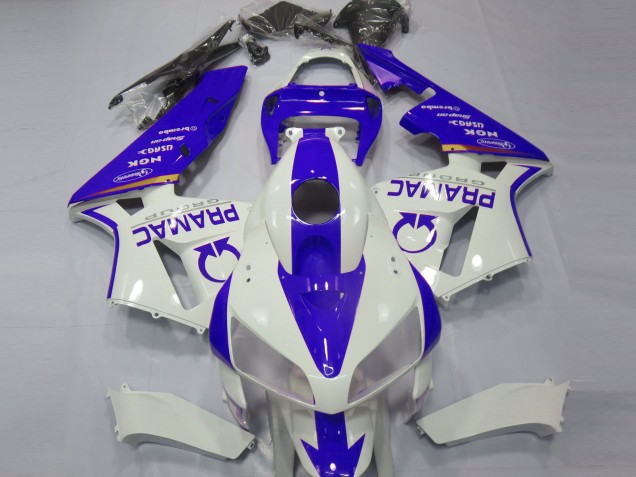 Blau & Weiß Custom 2005-2006 CBR600RR Motorrad Verkleidungen Blau & Weiß Custom 2005-2006 CBR600RR Motorrad Verkleidungen