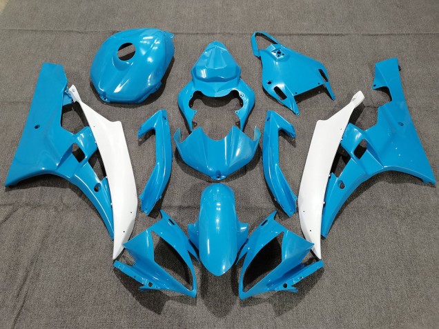 Blau & Weiß Mit Perle 2006-2007 R6 Motorrad Verkleidungen