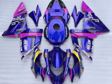 Blau & Pink Trickstar 2004-2005 ZX10R Motorrad Verkleidungen