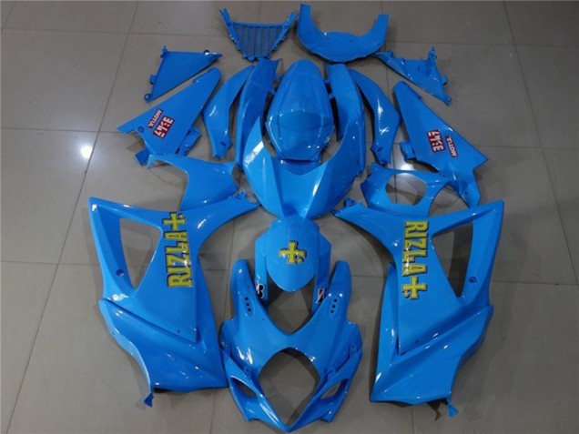 Blau Rizla 2007-2008 GSXR 1000 Motorrad Verkleidungen
