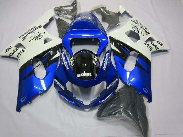 Blau & Schwarz 2001-2003 GSXR 600-750 Motorrad Verkleidungen