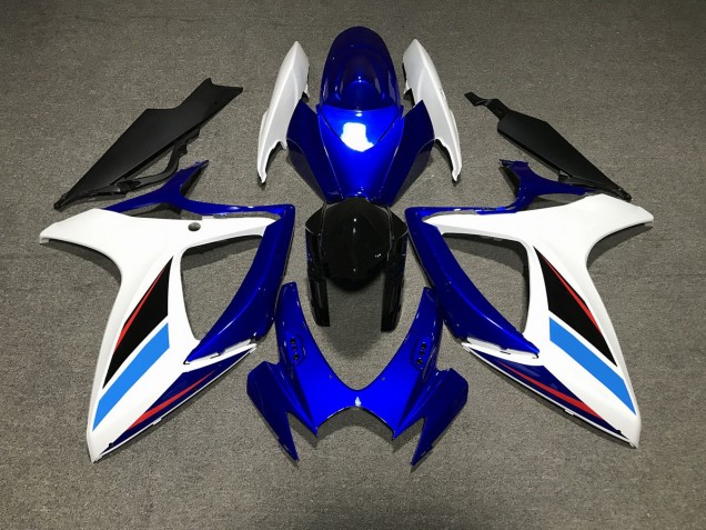 Blauweiß & Schwarz 2006-2007 GSXR 600-750 Motorrad Verkleidungen