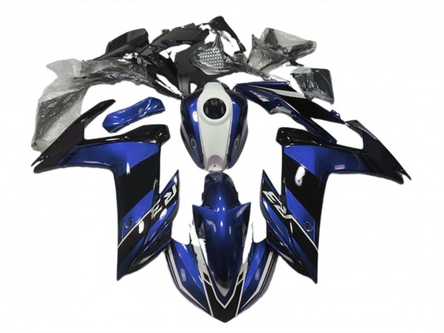 Blau & Schwarz Glänzend 2015-2018 R3 Motorrad Verkleidungen