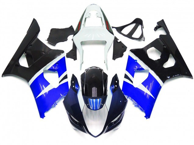 Blau & Schwarz Glänzend Custom Stil 2003-2004 GSXR 1000 Motorrad Verkleidungen