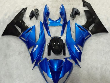 Blau & Schwarz Ninja 2009-2012 ZX6R Motorrad Verkleidungen