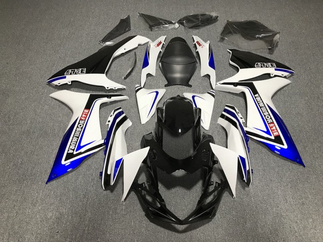 Blau Schwarz & Weiß Schrift 2011-2024 GSXR 600-750 Motorrad Verkleidungen