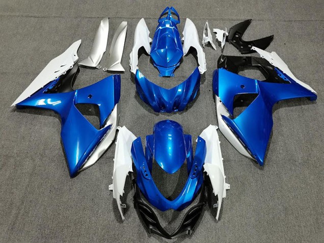 Blauweiß & Silber 2009-2016 GSXR 1000 Motorrad Verkleidungen