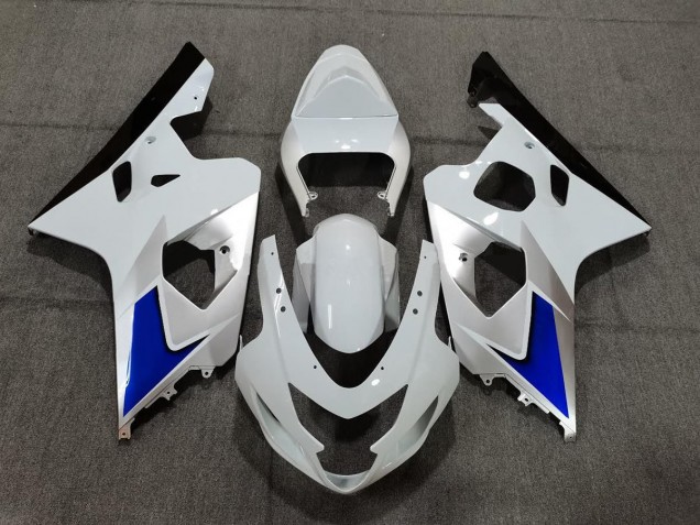 Blauweiß & Silber Stil 2004-2005 GSXR 600-750 Motorrad Verkleidungen Blauweiß & Silber Stil 2004-2005 GSXR 600-750 Motorrad Verkleidungen