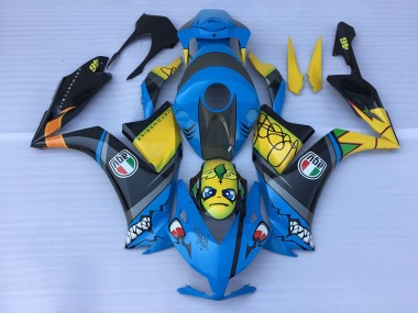 Blaue Haizähne 2012-2016 CBR1000RR Motorrad Verkleidungen