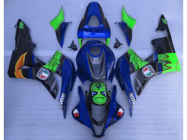 Blauer & Grüner Hai 2007-2008 CBR600RR Motorrad Verkleidungen