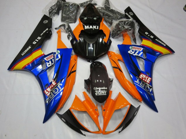 Blauorange 2006-2007 R6 Motorrad Verkleidungen