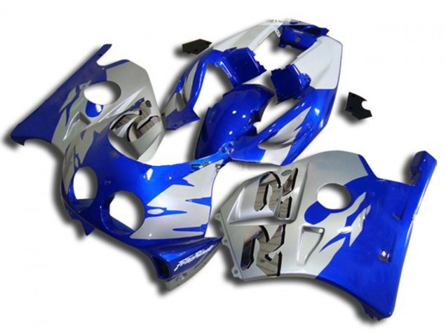 Blausilber & Weiß 1990-1998 CBR250RR Motorrad Verkleidungen